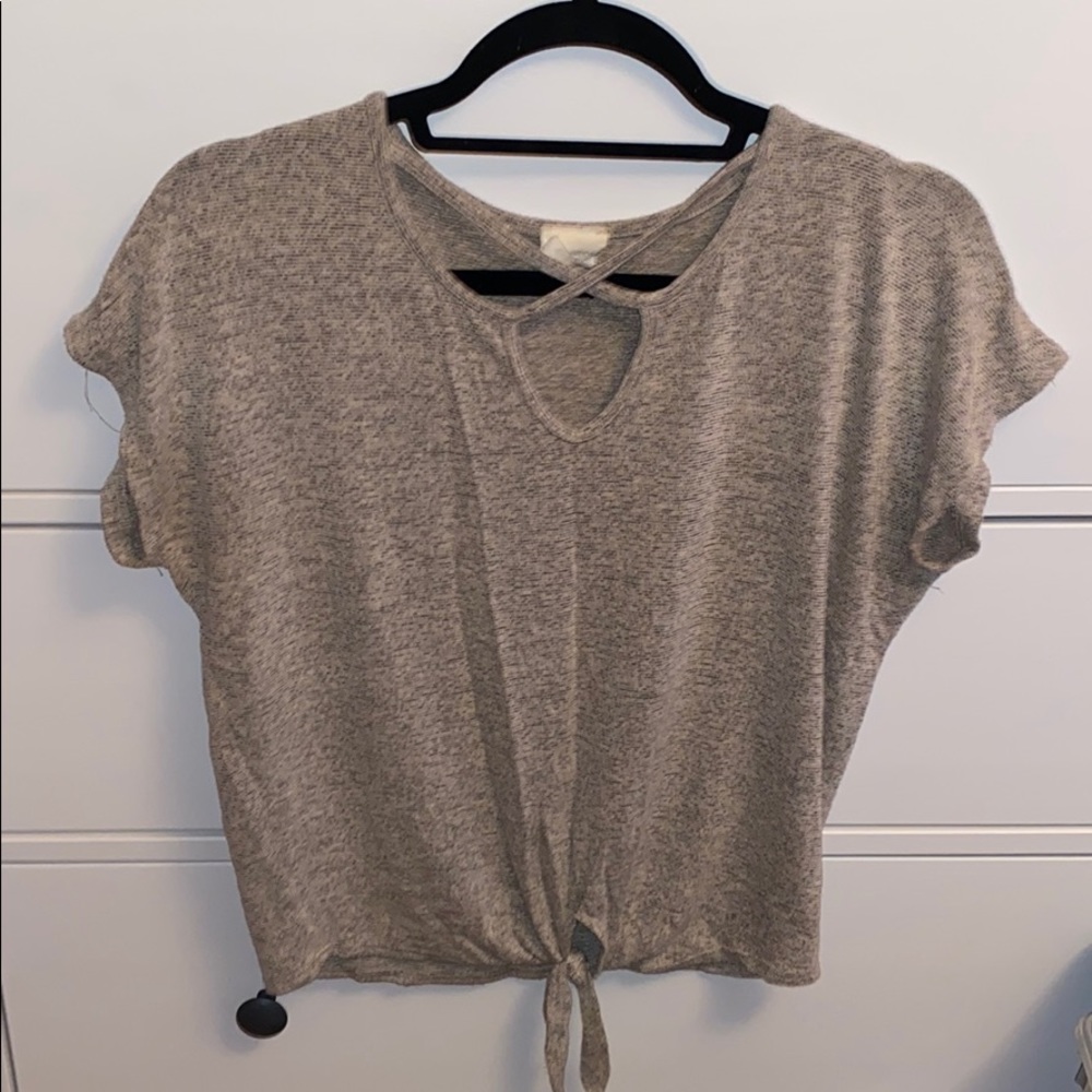 Tie front shirt